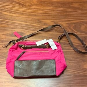 Steve Madden Pink and Brown Crossbody Bag